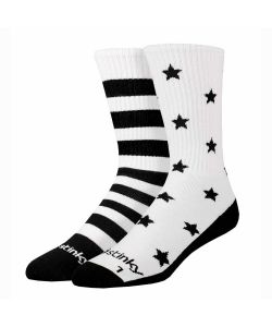 Stinky Socks Sam White/Black Socks