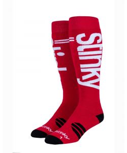 Stinky Socks Show Off Stinky Red Snow Socks