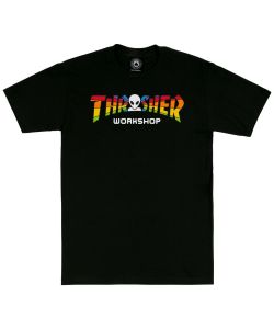 Thrasher X Aws - Spectrum Black Men's T-Shirt