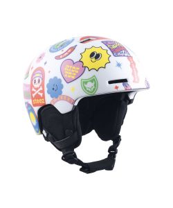Tsg Arctic Nipper Maxi 2.0 Graphic Design White Happy Sticker Kids Helmet