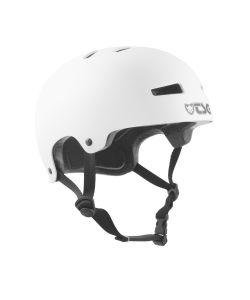TSG Evolution Youth Solid Color Satin White Kids Helmet