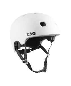 Tsg Meta Solid Color Satin White Helmet