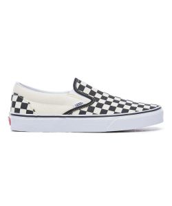 Vans Classic Slip On Black/White/Checker/White Men's Shoes