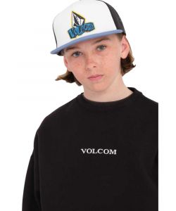 Volcom Sticker Stamp Trucker Stone Blue Kids Hat