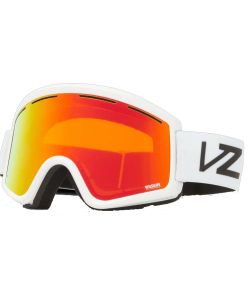 VonZipper Cleaver White Gloss Fire Chrome +Bonus Lens Snow Goggle