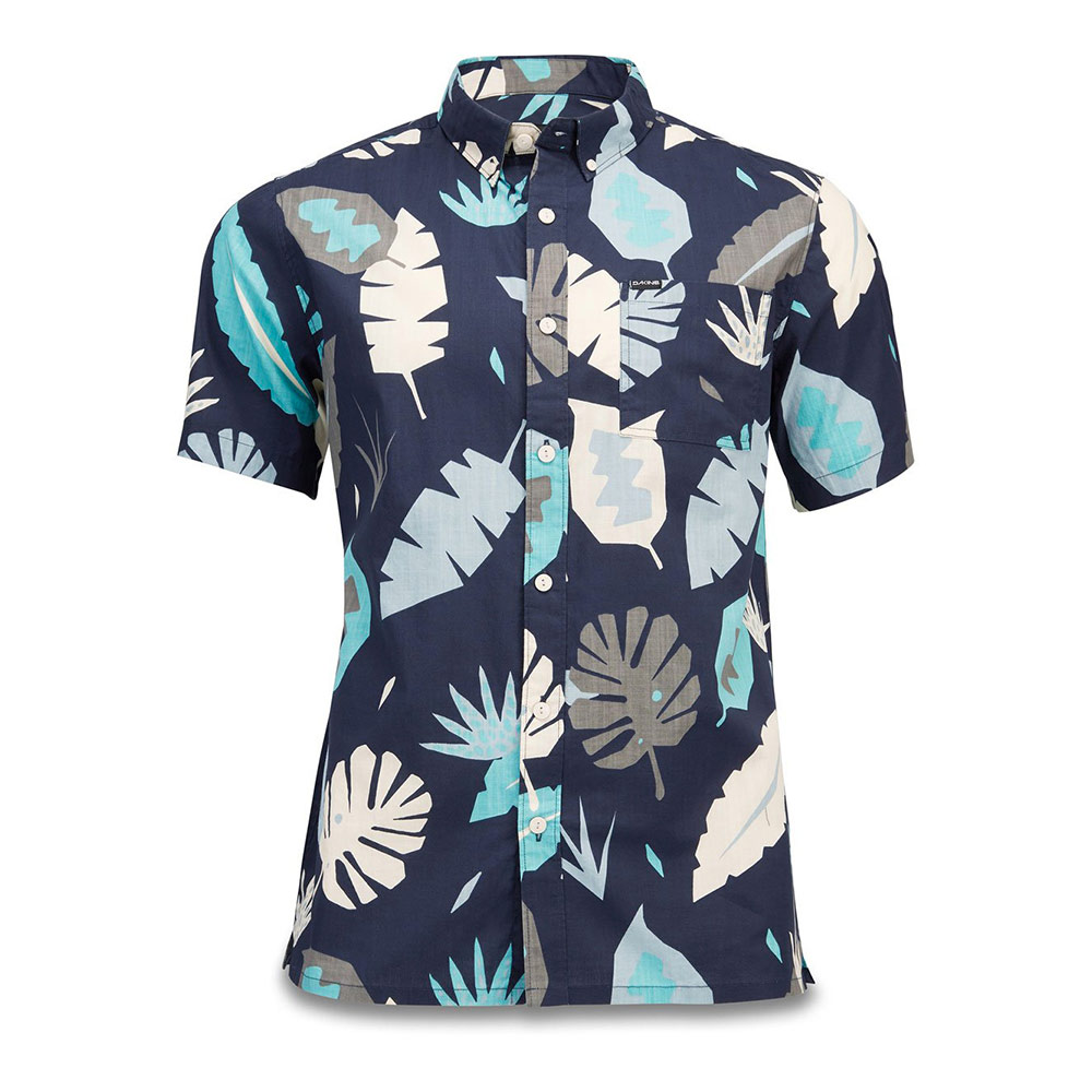 Dakine Poipu Short Sleeve Woven Abstract Palm Men's Shirt