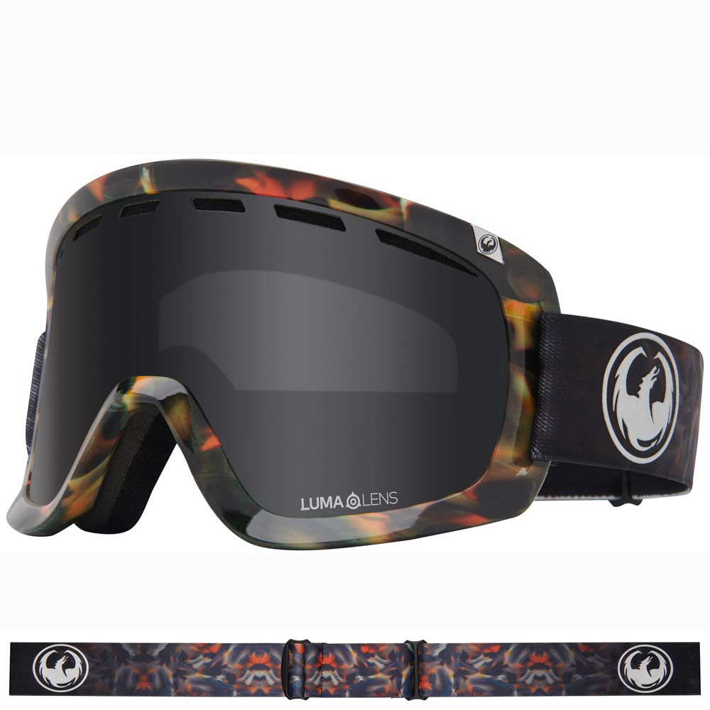 Dragon  D1 OTG - Fire Leaf LL Dark Smoke Lens Snow Goggle