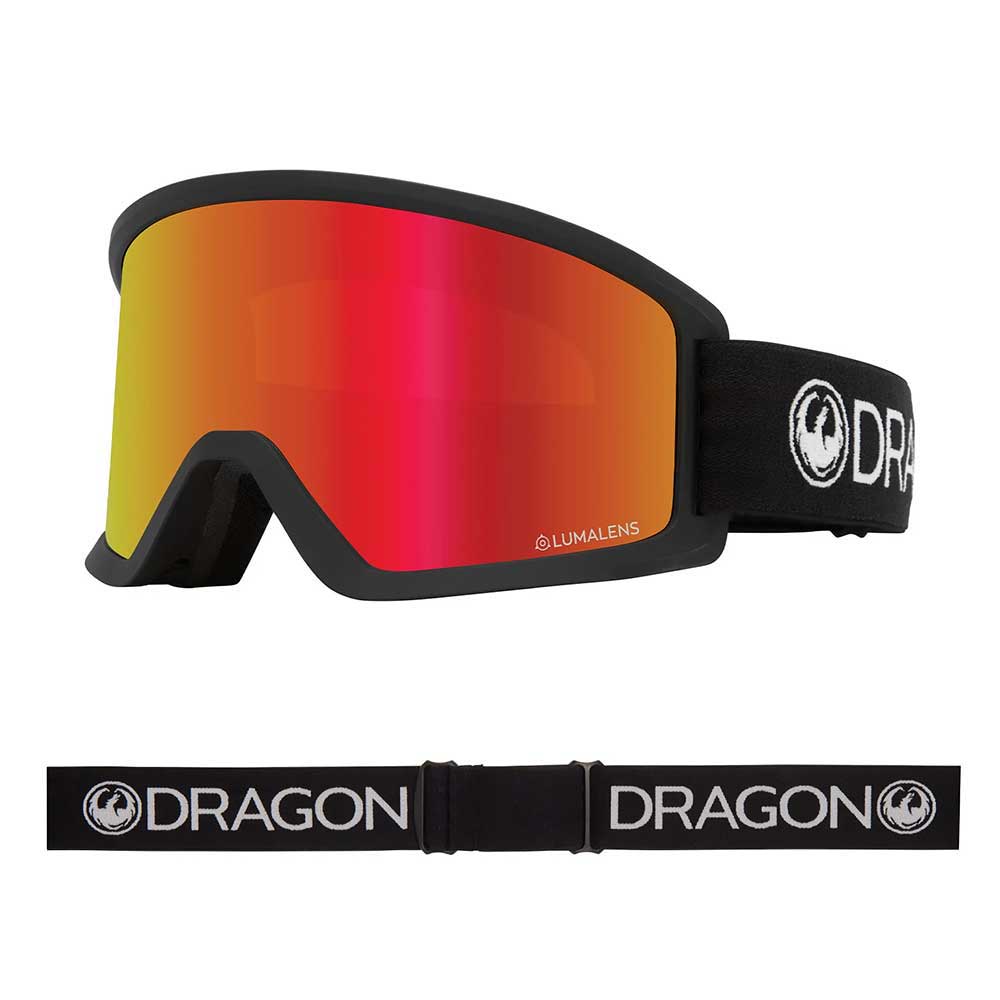 Dragon DX3 OTG Ionized Black Lumalens Red Ionized Snow Μάσκα