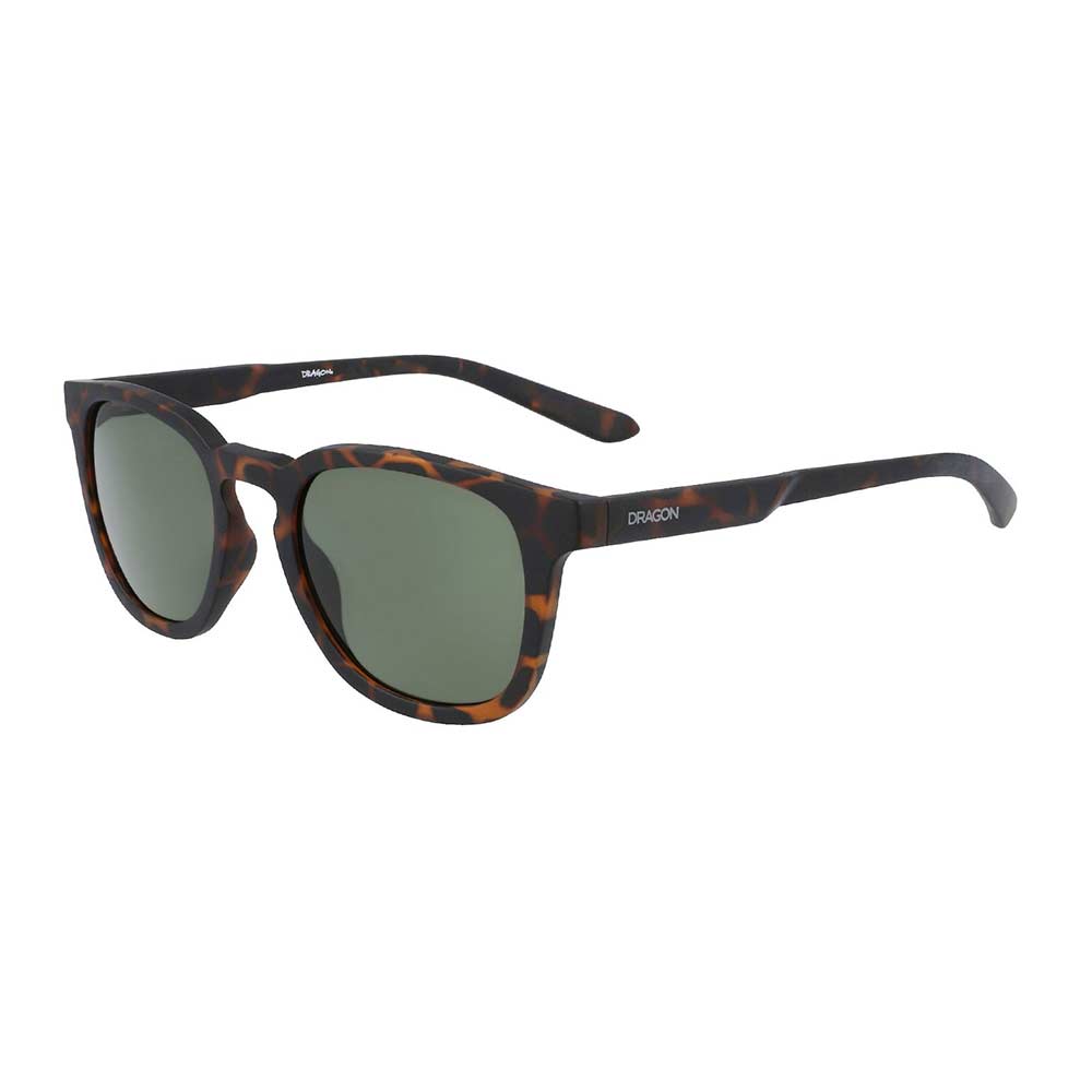 Dragon Finch Matte Tortoise Lumalens G15 Green Lens Sunglasses