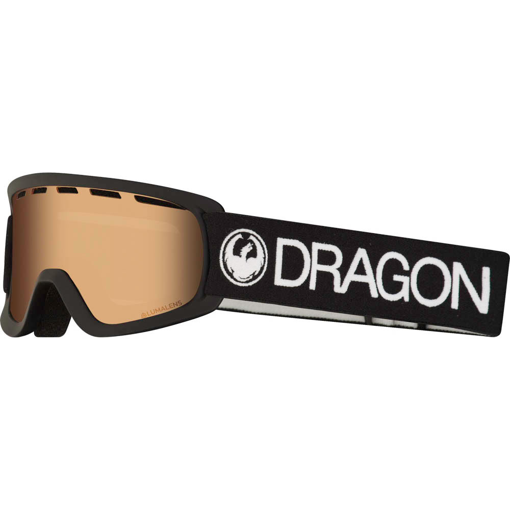 Dragon Lil D Black W/Lumalens Amber Lens Snow Παιδική Μάσκα