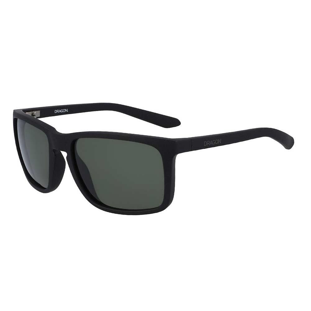 Dragon Melee Matte Black G15 Green Lens Sunglasses