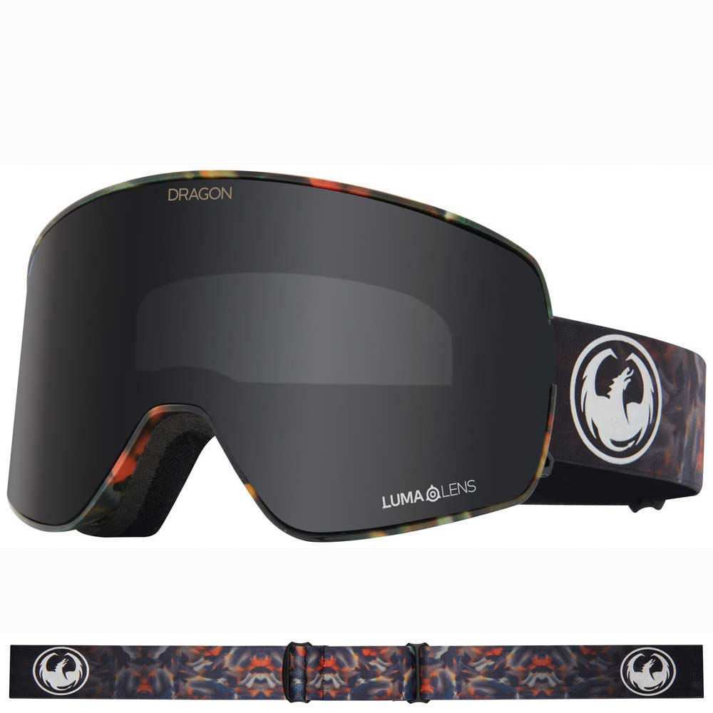 Dragon NFX2 - Fire Leaf with LL Dark Smoke & LL Amber Lens Snow Goggle