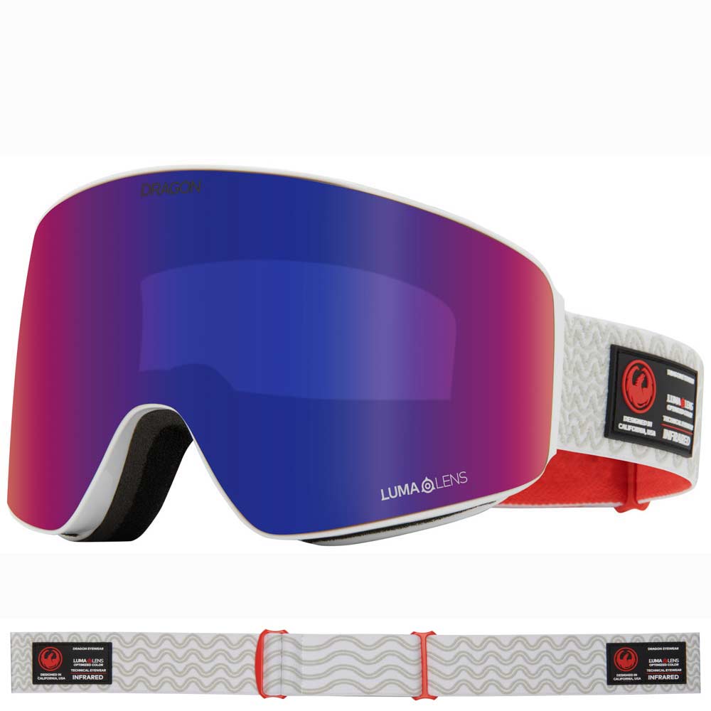 Dragon PXV - Gypsum with LL Solace IR & LL Violet Lens Snow Goggle