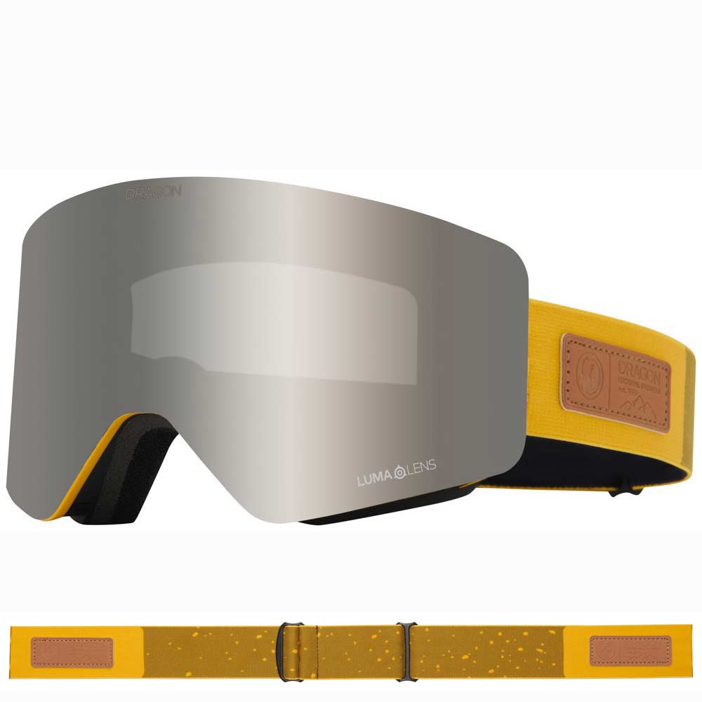 Dragon R1 OTG - Yellow Stone with LL Silver Ionized & LL Amber Lens Snow Goggle