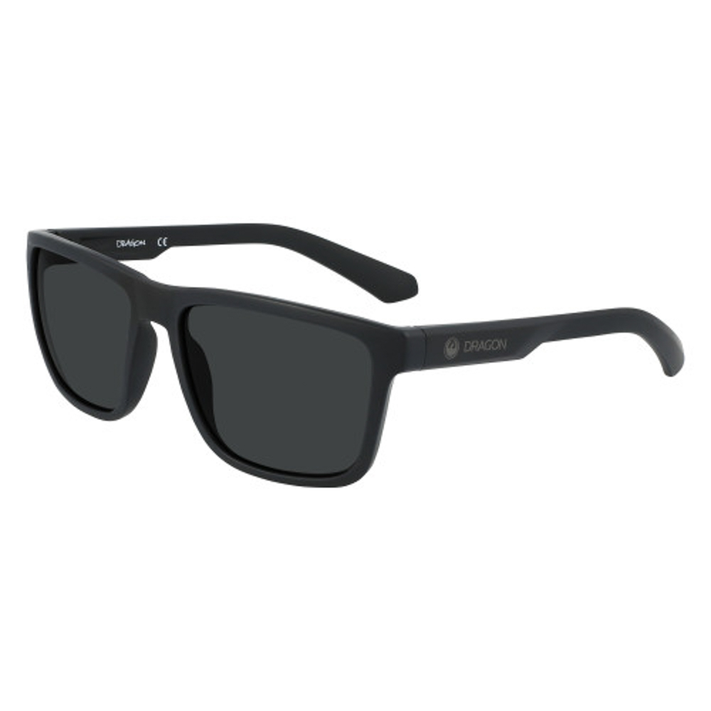 Dragon Reed XL LL Matte Black LL Smoke Sunglasses