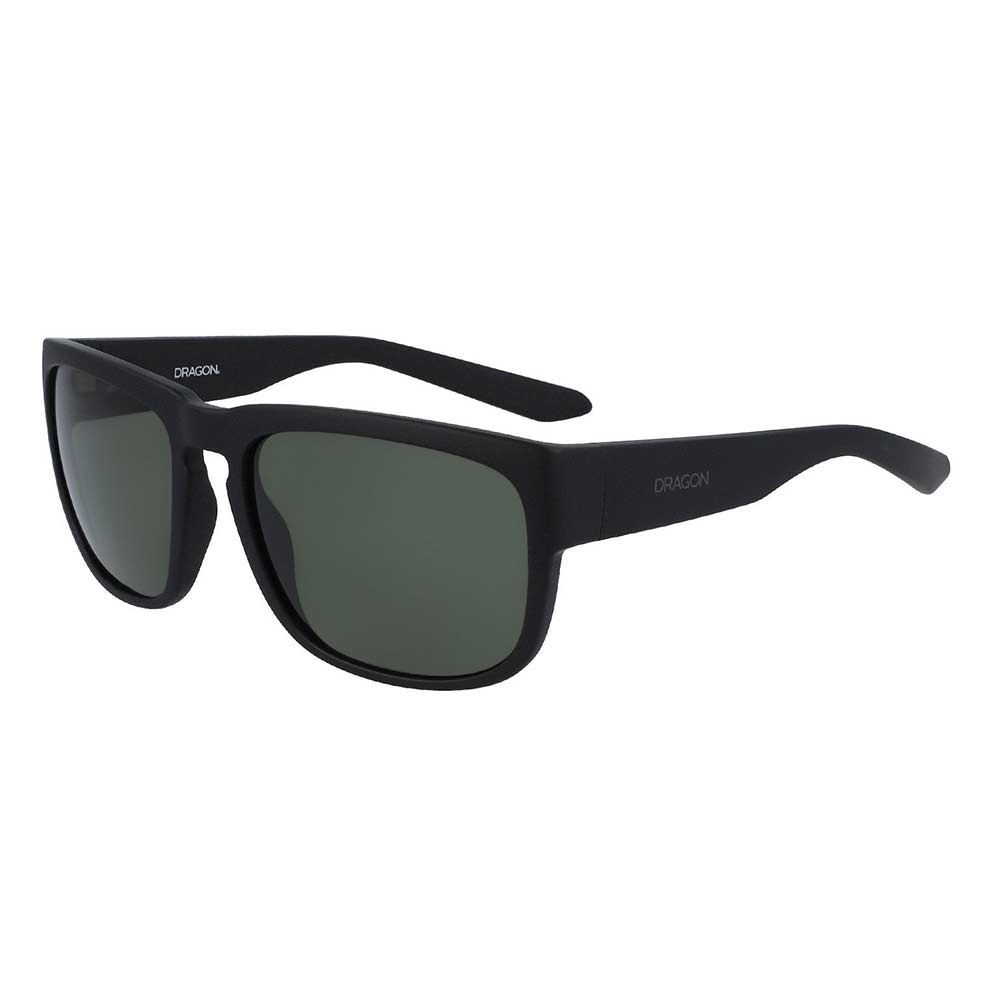 Dragon Rune Matte Black G15 Green Lens Sunglasses