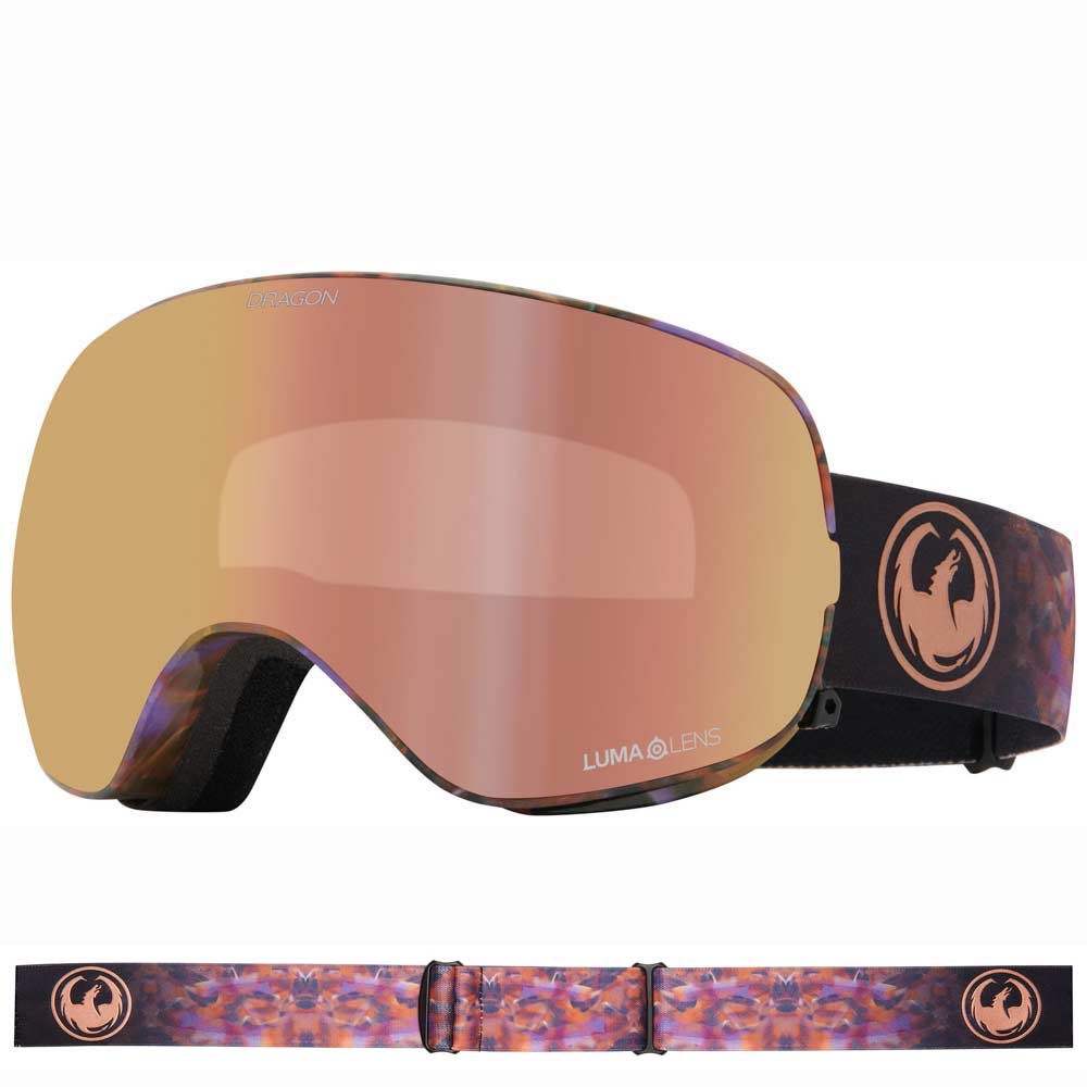 Dragon X2s - Amethyst with LL Rose Gold Ionized & LL Violet Lens Snow Goggle