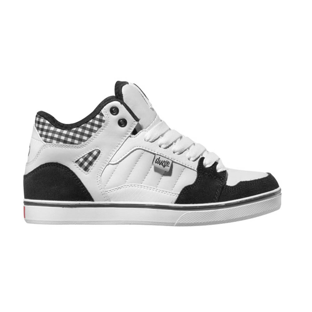 DVS Hayes Mid Black White Chex Women's Shoes