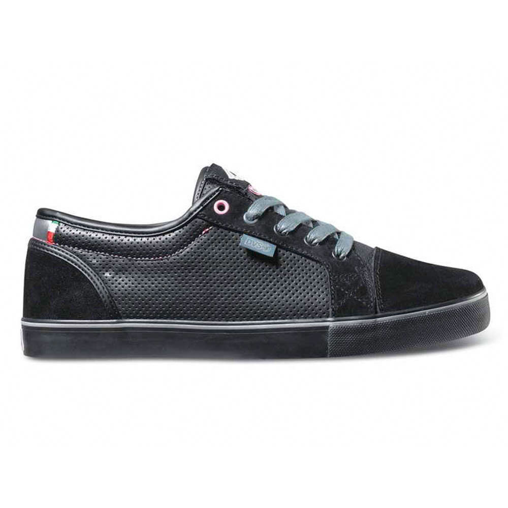 DVS Luster Black Leather Cinelli Men's Shoes