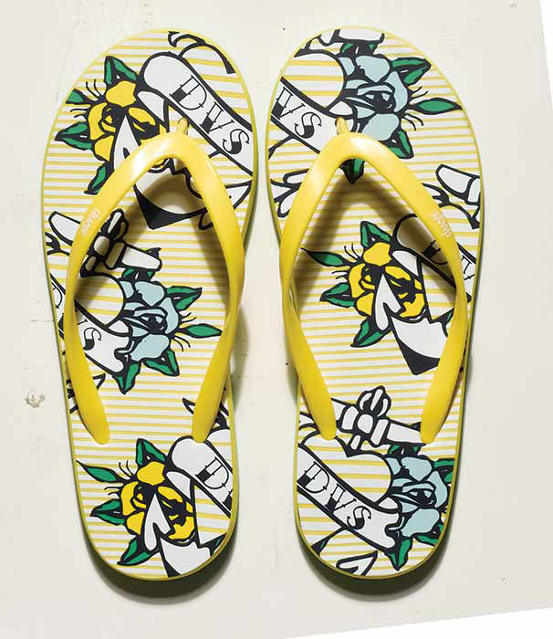 DVS Peso Graphics Yellow Women's Sandals