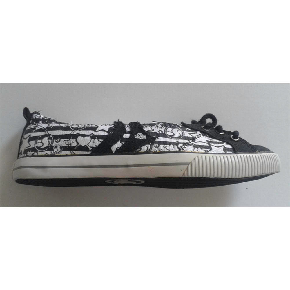 DVS Regency Black Canvas Stripe Slip Γυναικεία Παπούτσια