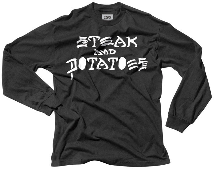 DVS Steak Potato Black Men's Long Sleeve T-Shirt