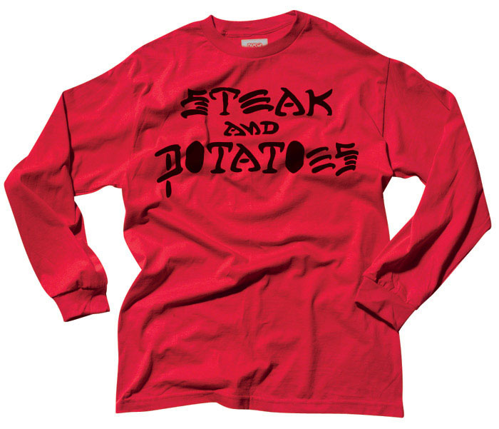 DVS Steak Potato Red Men's Long Sleeve T-Shirt