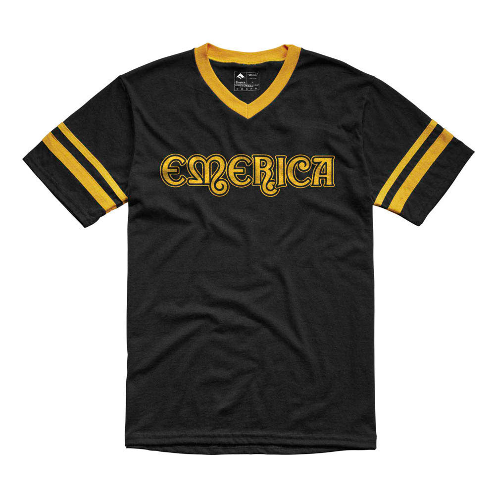 Emerica Harsh Baseball V Black Ανδρικό T-Shirt
