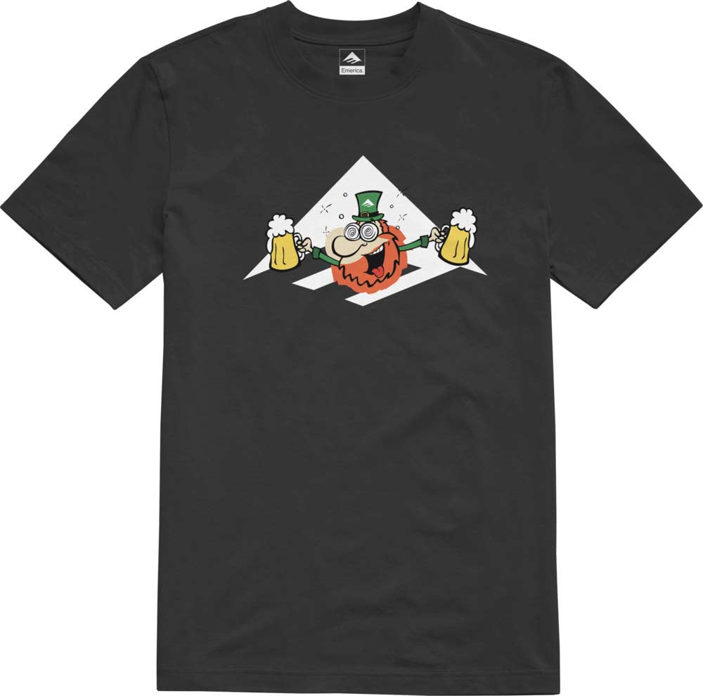 Emerica Leprechaun Triangle Tee Black Men's T-Shirt