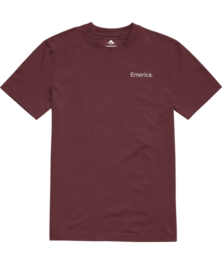 Emerica Lockup Tee Burgundy Ανδρικό T-Shirt