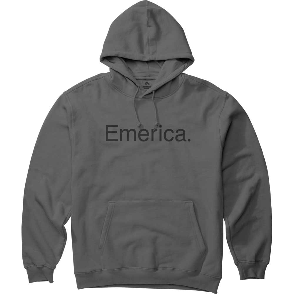 Emerica Pure Logo Dark Grey Ανδρικό Φούτερ Κουκούλα