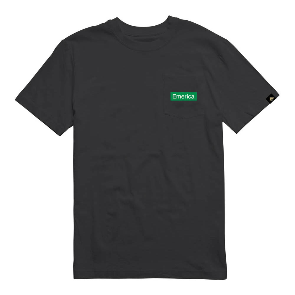 Emerica Pure Triangle Pocket Black Ανδρικό T-Shirt
