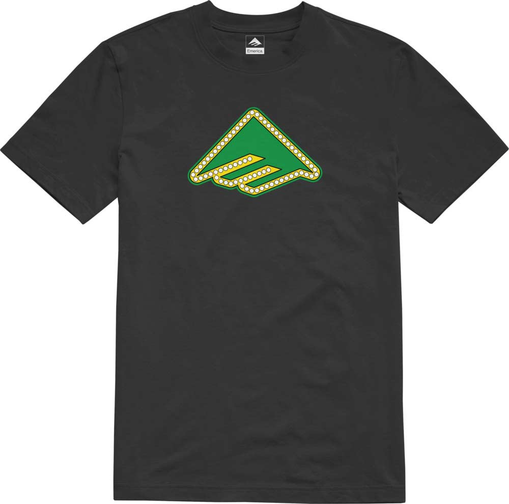 Emerica Shake Junt Triangle Lights Tee Black Men's T-Shirt
