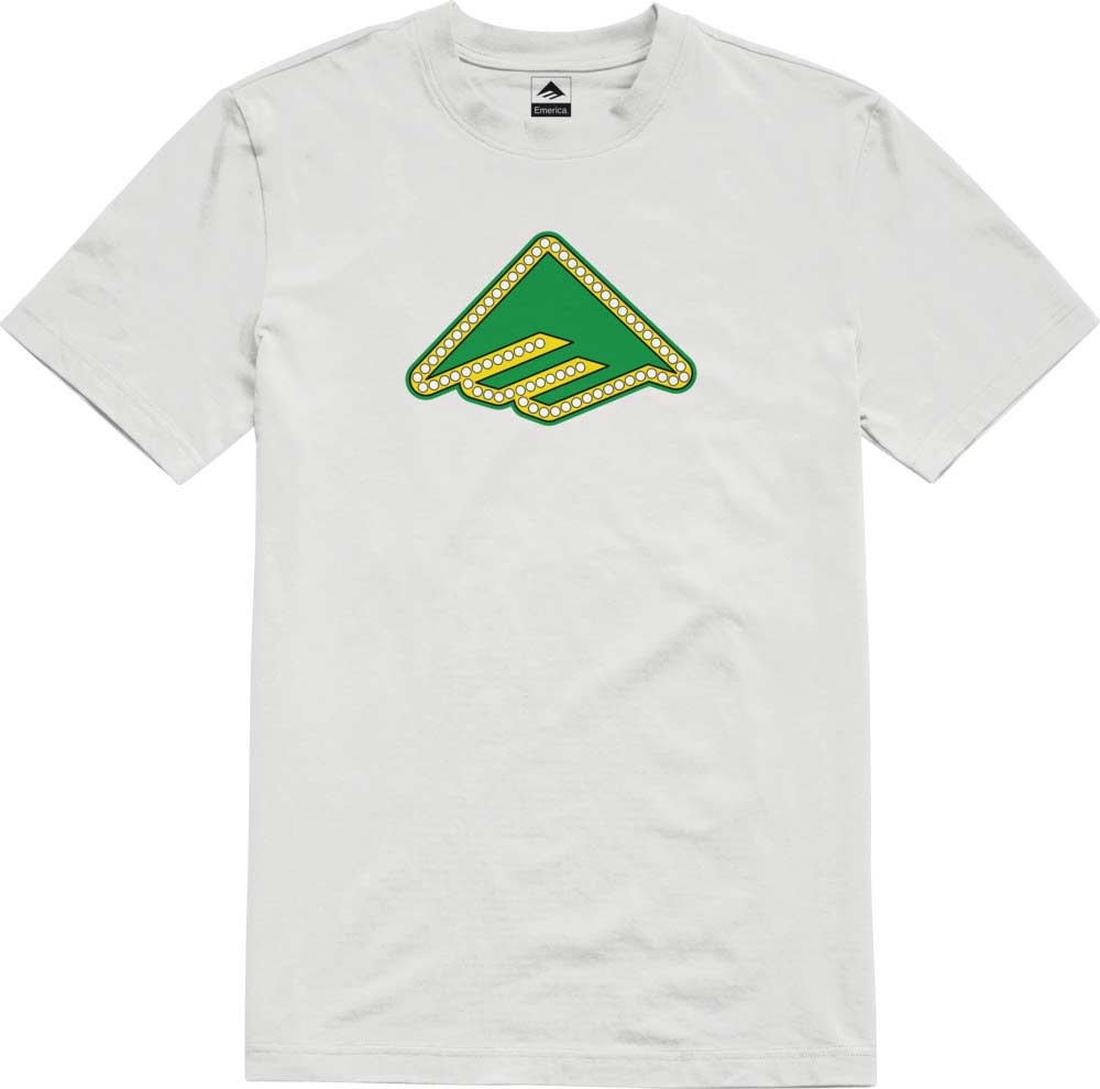 Emerica Shake Junt Triangle Lights Tee White Men's T-Shirt