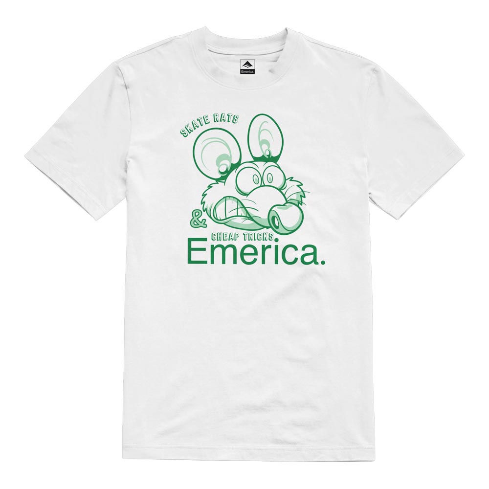 Emerica Skate Rat White Men's T-shirt