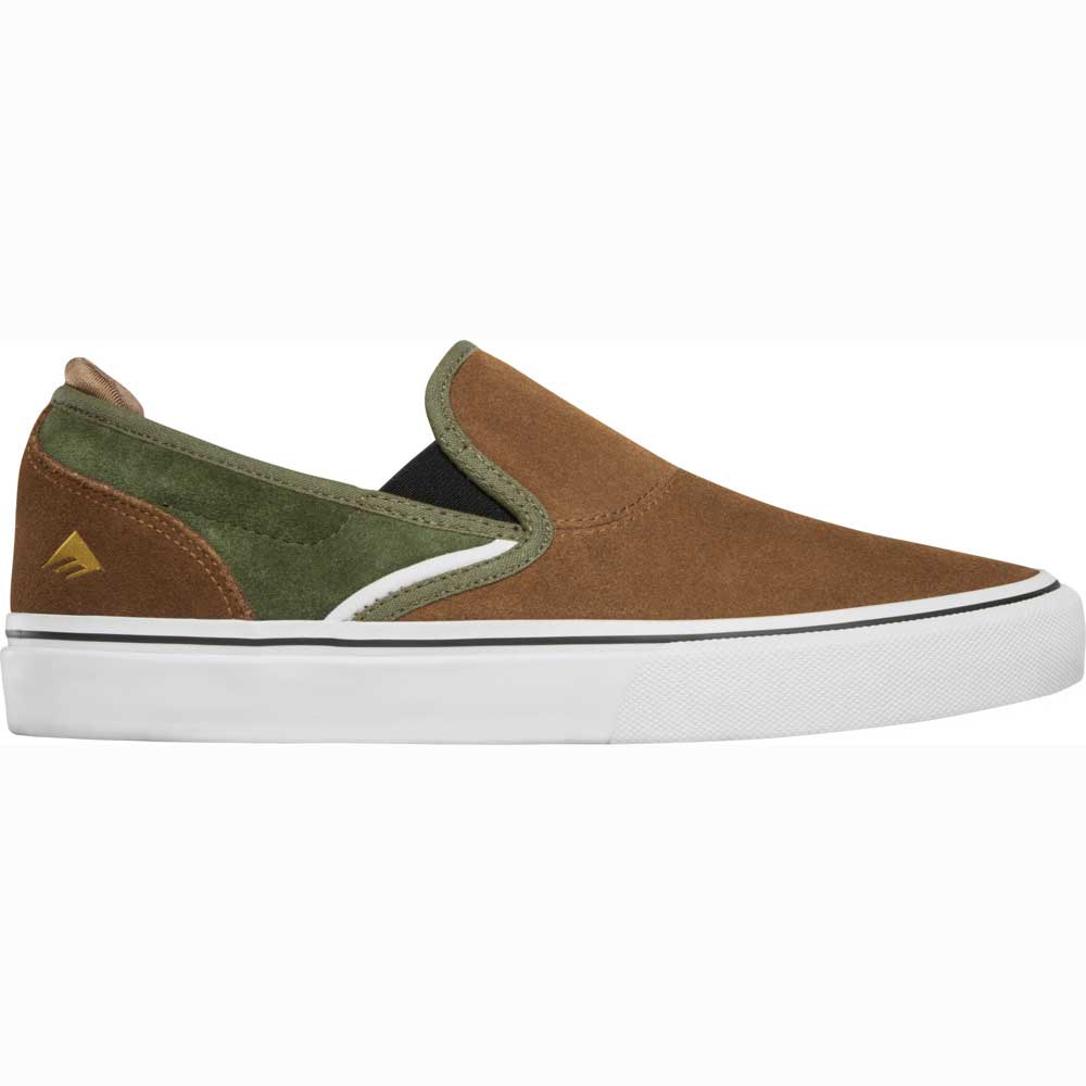 Emerica Wino G6 Slip-On Brown Green Ανδρικά Παπούτσια