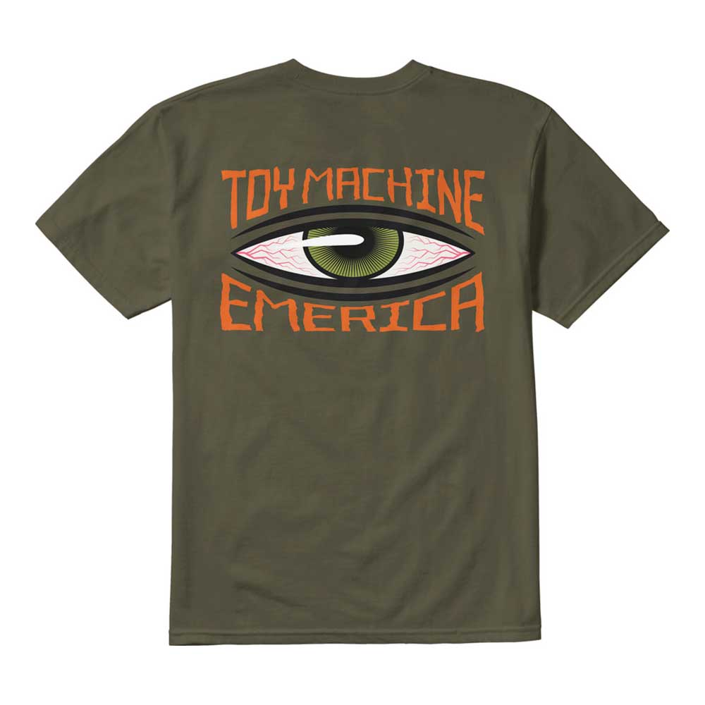 Emerica X Toy Machine Eye Olive Ανδρικό T-Shirt