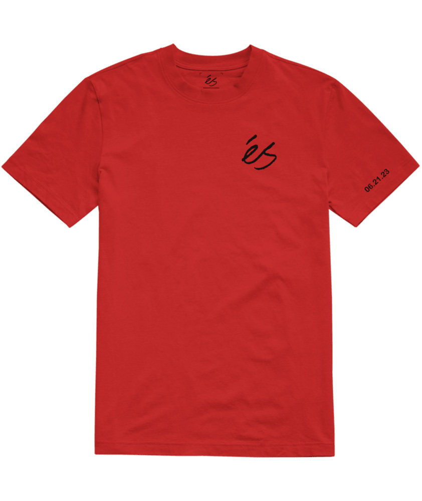 Es Go Skate Tee Red Men's T-Shirt
