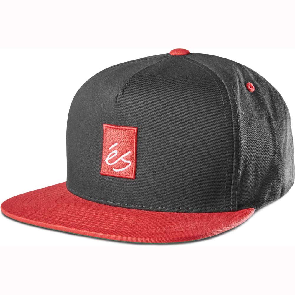Es Main Block Snapback Black Red Καπέλο