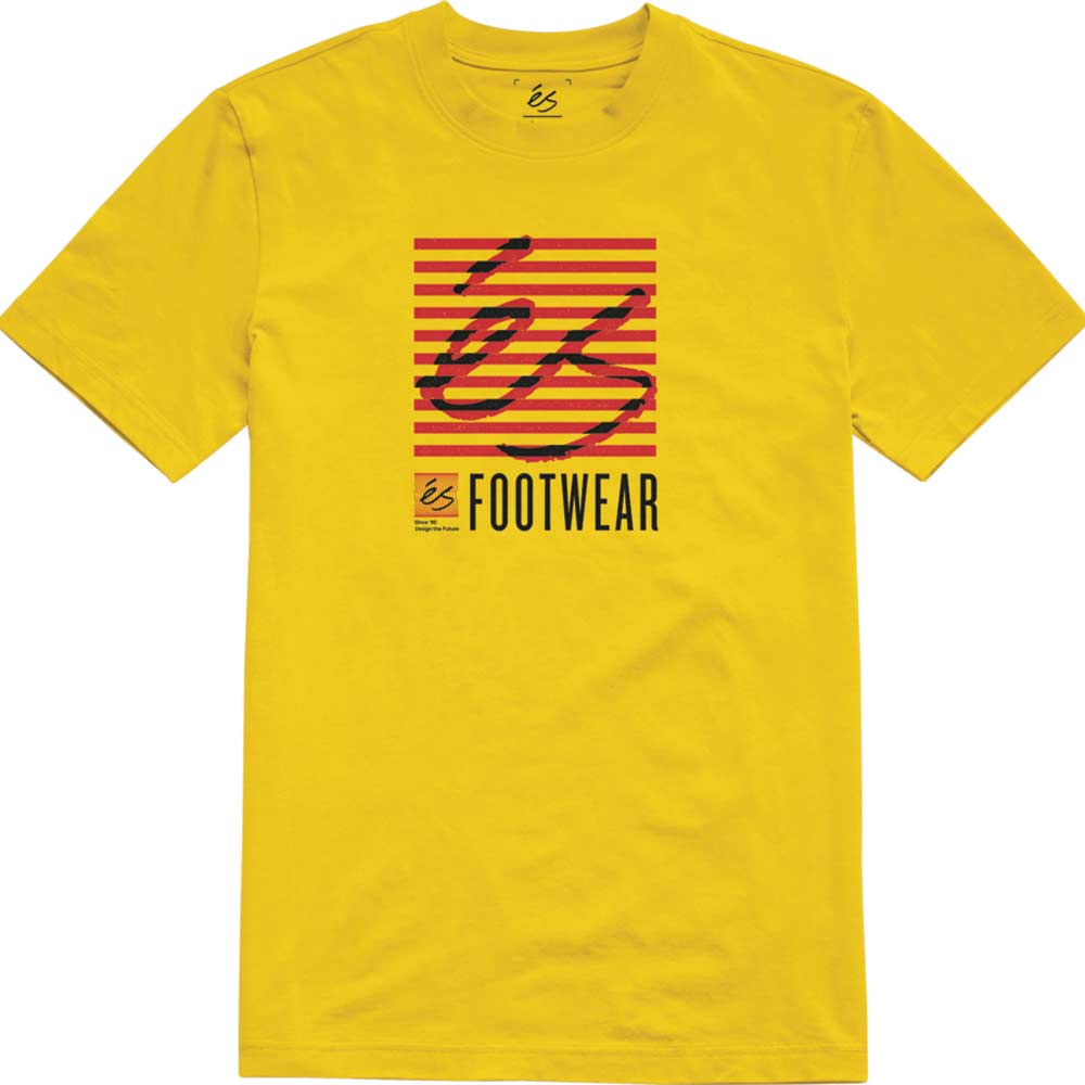 Es Striped Block Yellow Ανδρικό T-Shirt