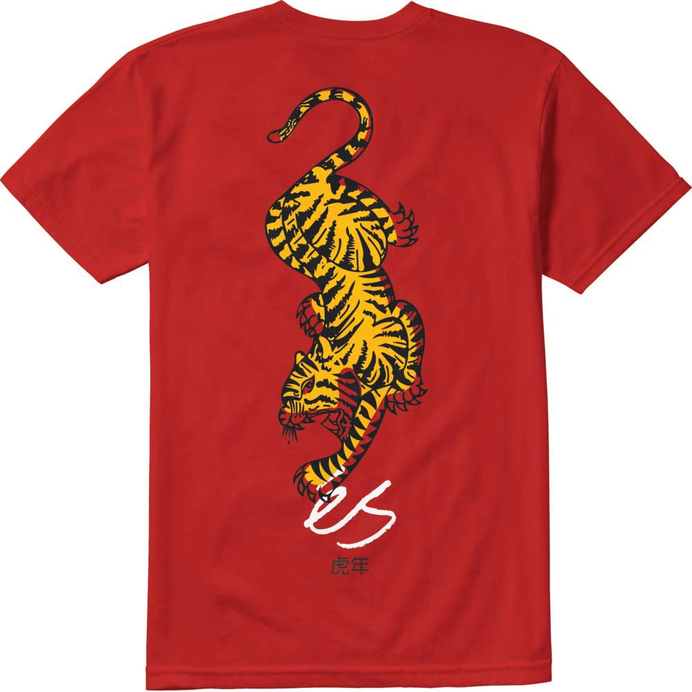 Es Tiger Block Red Ανδρικό T-Shirt