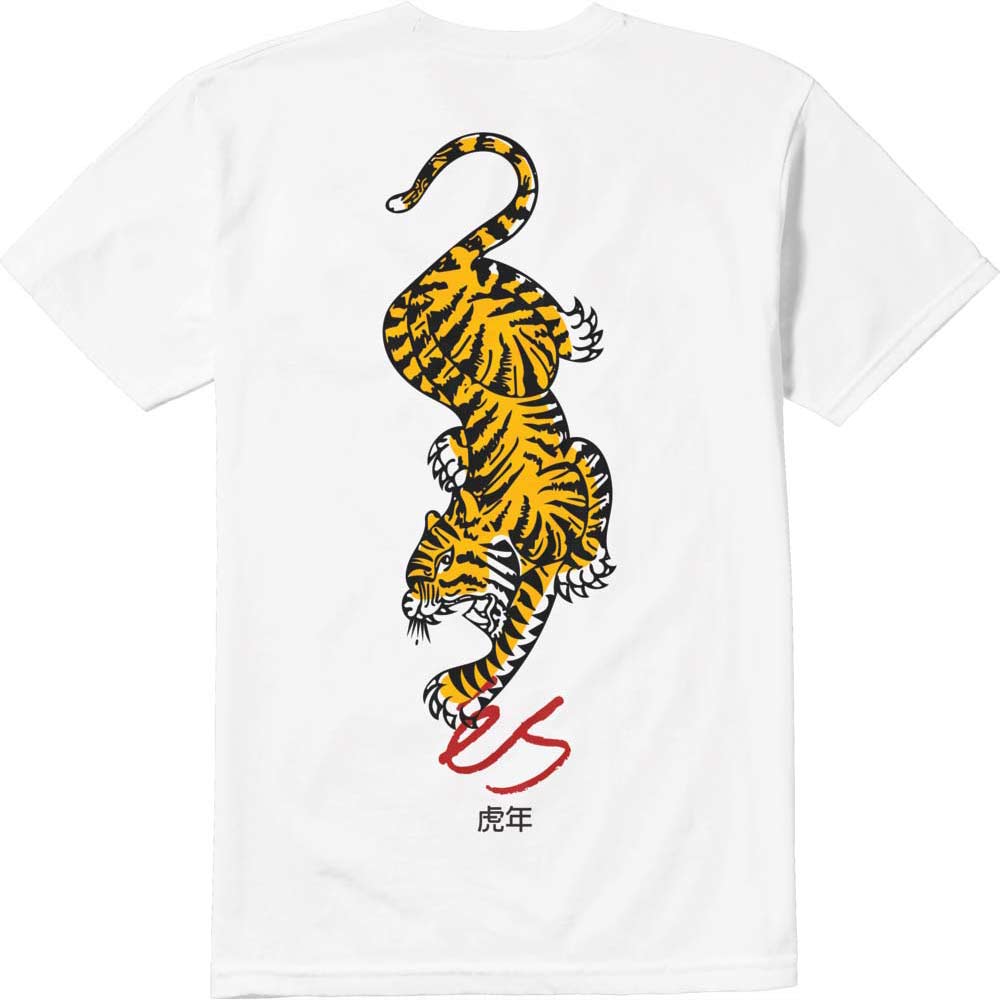 Es Tiger Block White Ανδρικό T-Shirt