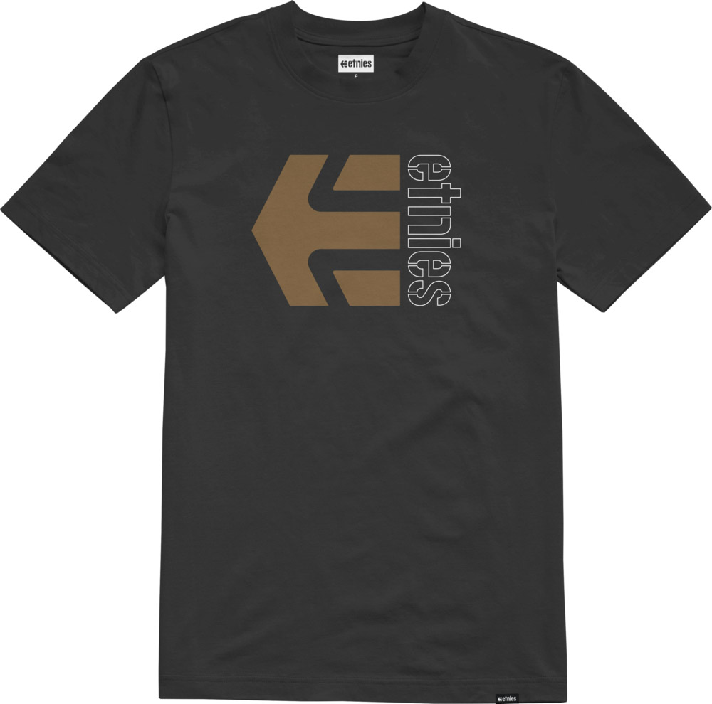 Etnies Corp Combo Black Brown Men's T-Shirt