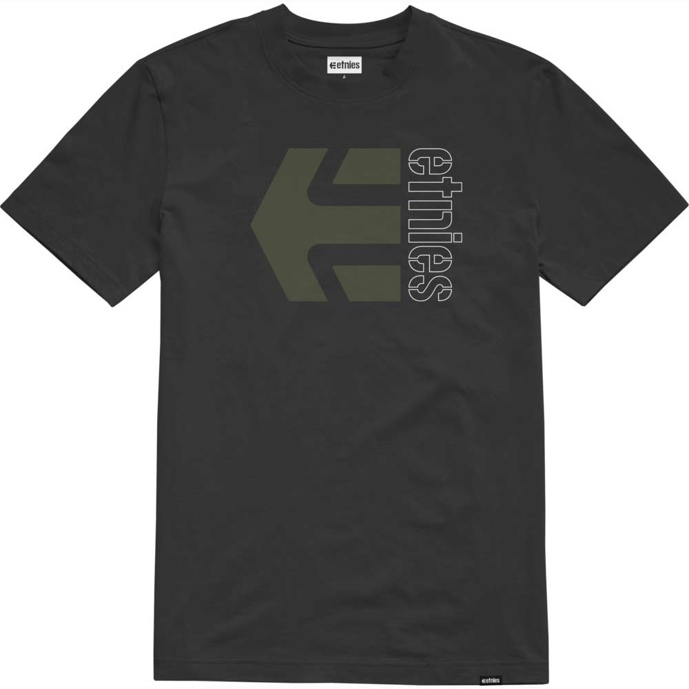 Etnies Corp Combo Black Green White Men's T-Shirt