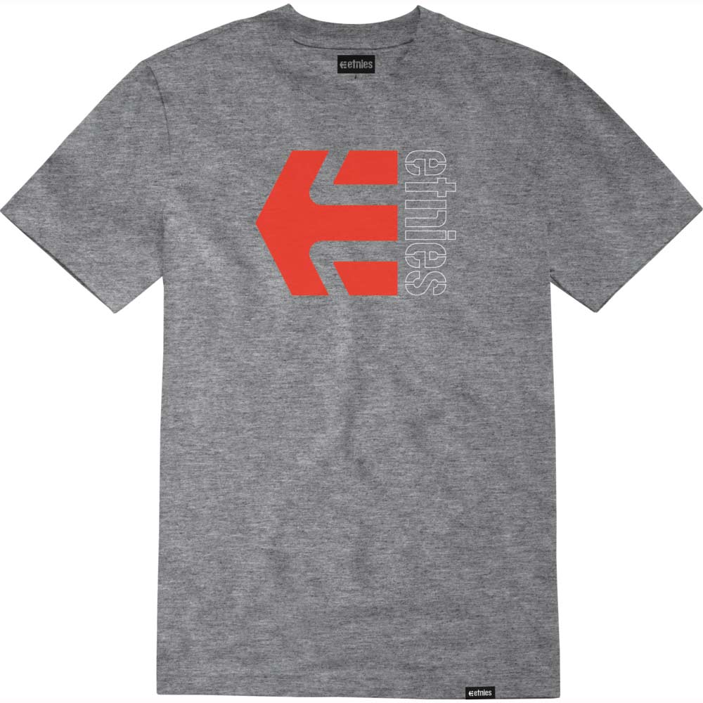 Etnies Corp Combo Grey Red Men's T-Shirt