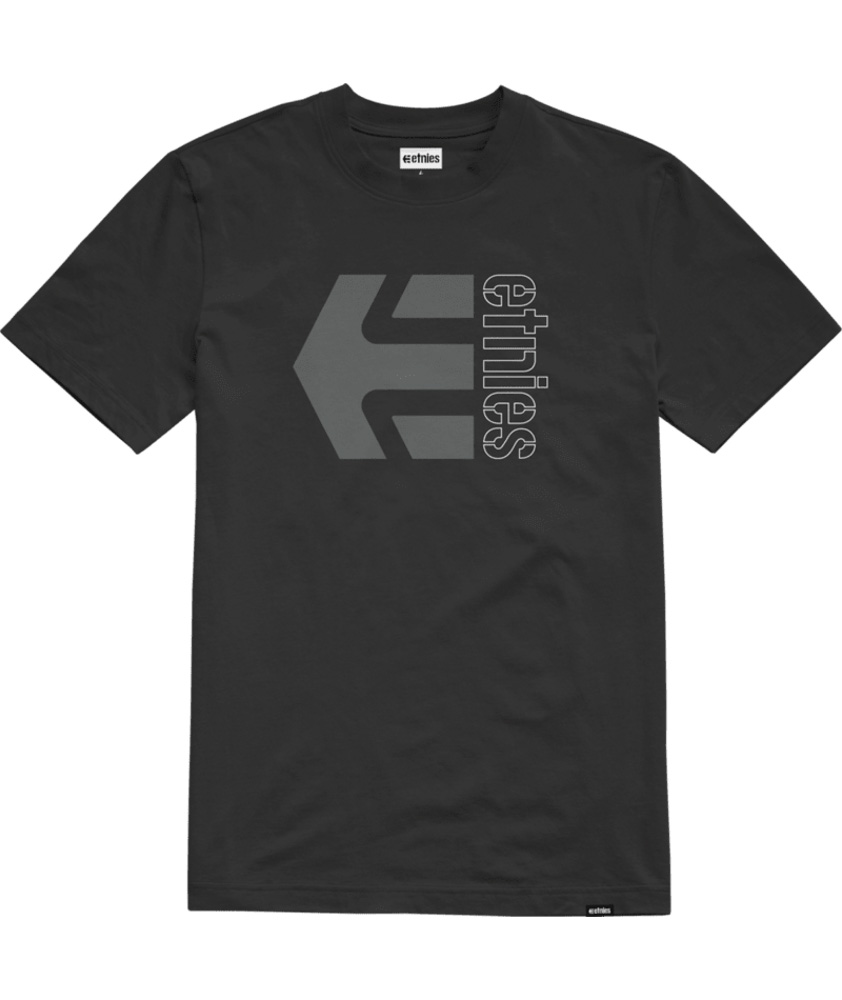 Etnies Corp Combo Tee Black Charcoal Ανδρικό T-Shirt