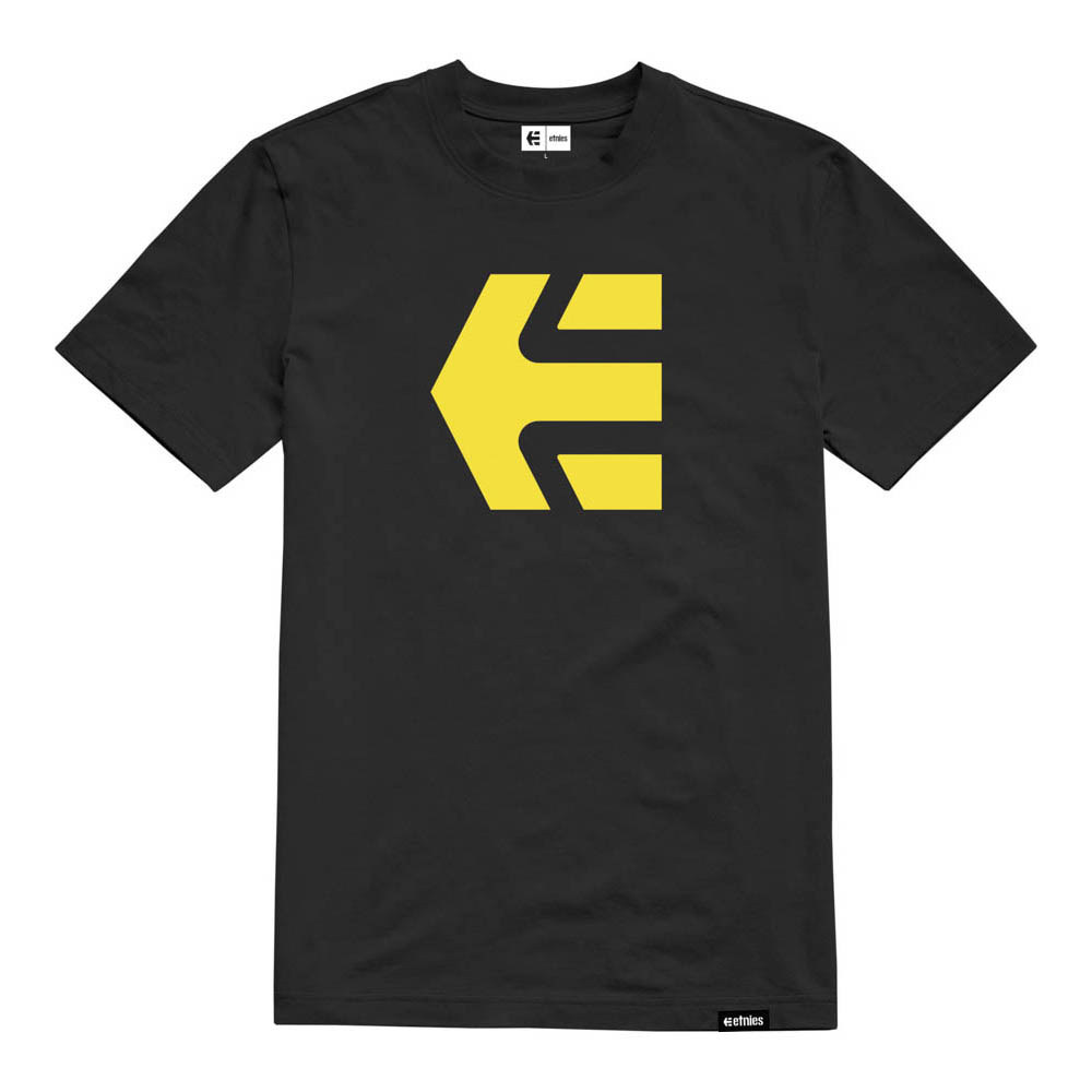 Etnies Icon Black Yellow Men's T-Shirt