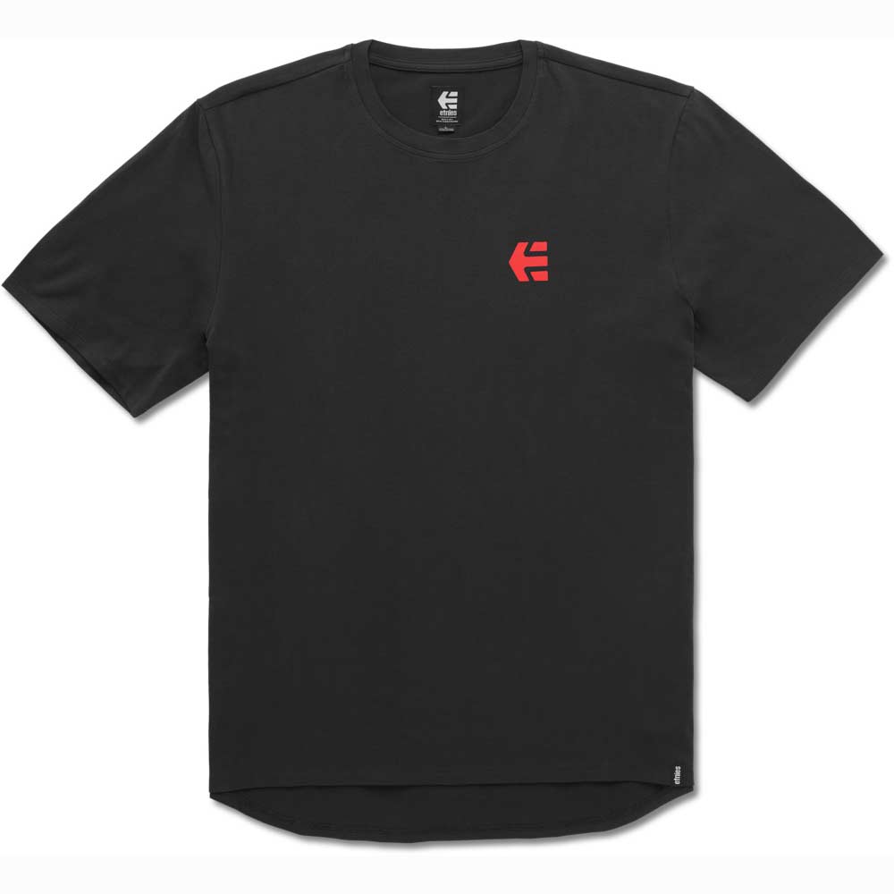 Etnies Icon Quick Dry Black Red Bike T-Shirt