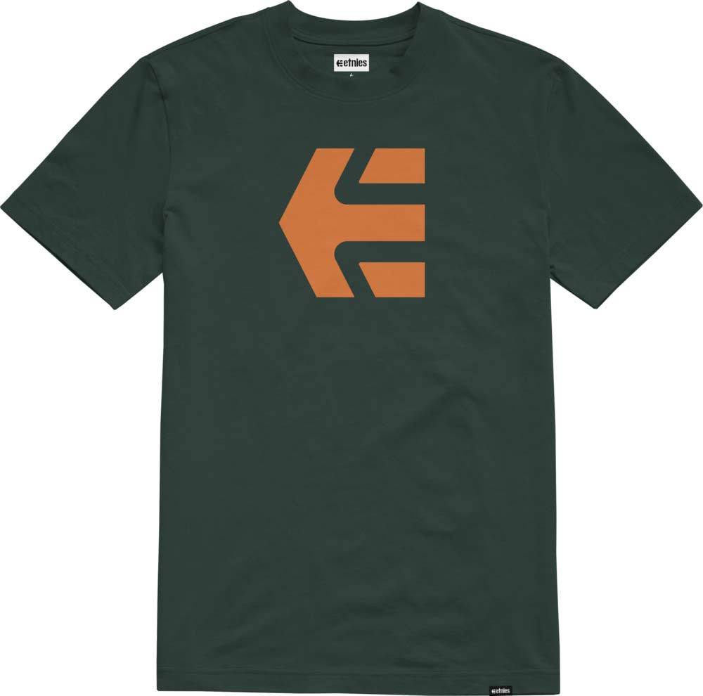 Etnies Icon Tee Green Orange Men's T-Shirt