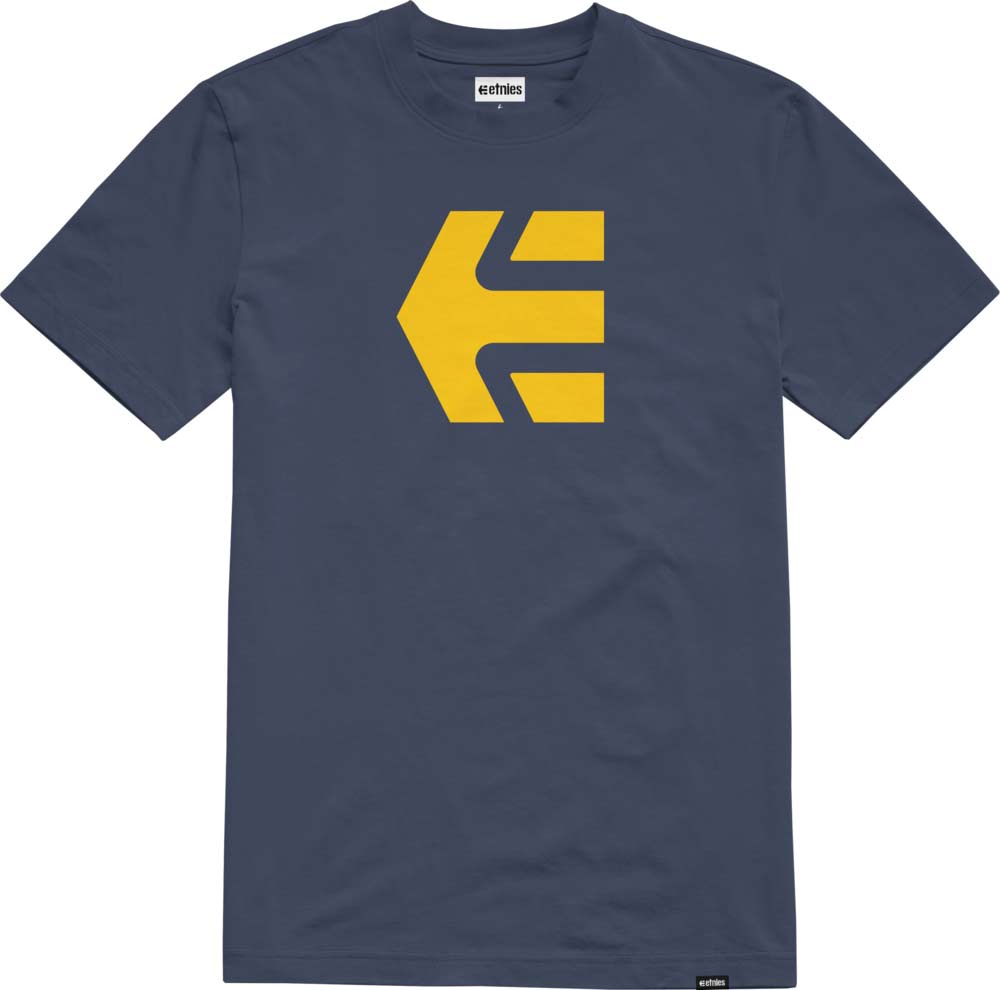 Etnies Icon Tee Navy/Gold Men's T-Shirt